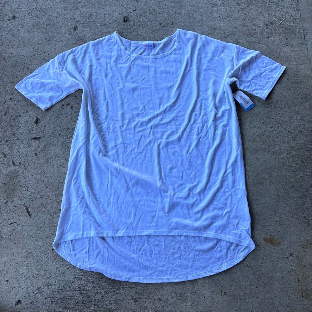 LuLaRoe Irma Solid White T-Shirt